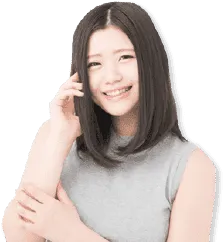 輝く白い歯で、自信に満ちた笑顔に